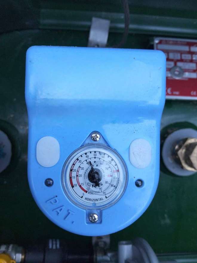 Indicatore meccanico di livello sul serbatoio GPL